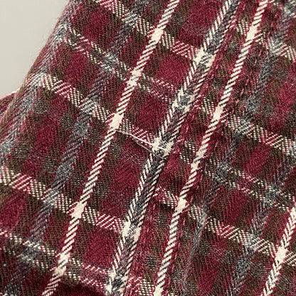 【中古品】【メンズ】 CHAPS RALPH LAUREN チャップスラルフローレン LS BD CHECK SHIRT ロングスリーブ ボタンダウン チェックシャツ 長袖 トップス 146-250627-as-33-izu サイズ：XXL カラー：レッド系 万代Net店