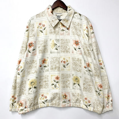 【中古品】【メンズ】 ALFRED DUNNER アルフレッド ダナー FLOWER PATTERN フラワー パターン EMBELLISHED JACKET エンベリッシュ ジャケット トップス 長袖 146-250701-ya-02-izu サイズ：18 カラー：マルチ 万代Net店