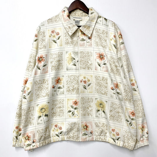【中古品】【メンズ】 ALFRED DUNNER アルフレッド ダナー FLOWER PATTERN フラワー パターン EMBELLISHED JACKET エンベリッシュ ジャケット トップス 長袖 146-250701-ya-02-izu サイズ：18 カラー：マルチ 万代Net店
