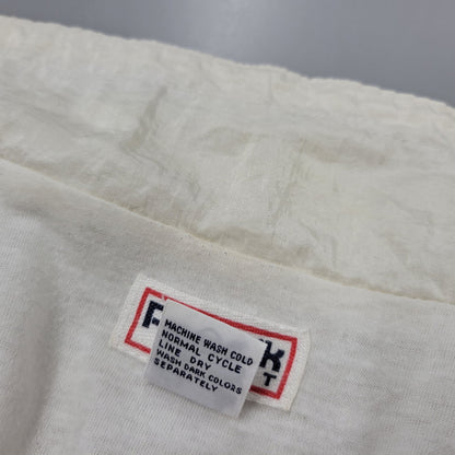 【中古品】【メンズ】 Reebok リーボック ZIP NYLON JACKET ジップ ナイロンジャケット アウター 146-250728-as-15-izu サイズ：L カラー：アイボリー 万代Net店