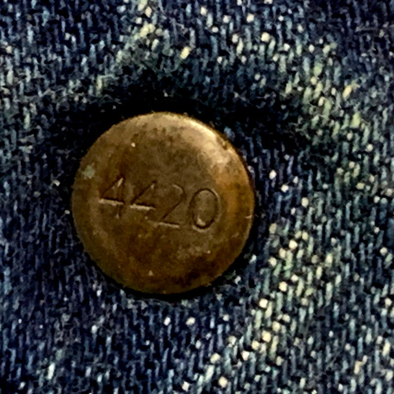 【中古品】【メンズ】 30605-0046 USA製 2014年製 1960年復刻 BIG-E オレンジタブ 刻印4420 42TALON 606 SLIM DENIM PANTS スリムデニムパンツ ズボン ボトムス 156-250627-ma-02-izu サイズ：30×34 カラー：インディゴ 万代Net店