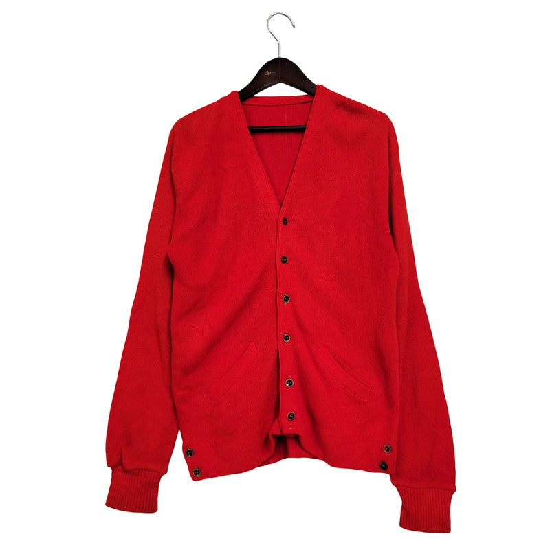 【中古品】【メンズ】 UNKNOWN KNIT CARDIGAN ニット カーディガン トップス アウター 146-250722-rk-09-izu サイズ：不明 カラー：レッド 万代Net店