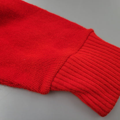 【中古品】【メンズ】 UNKNOWN KNIT CARDIGAN ニット カーディガン トップス アウター 146-250722-rk-09-izu サイズ：不明 カラー：レッド 万代Net店