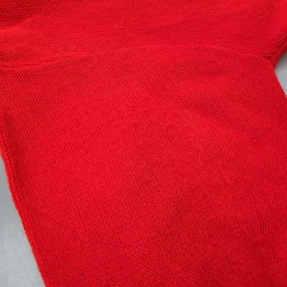 【中古品】【メンズ】 UNKNOWN KNIT CARDIGAN ニット カーディガン トップス アウター 146-250722-rk-09-izu サイズ：不明 カラー：レッド 万代Net店