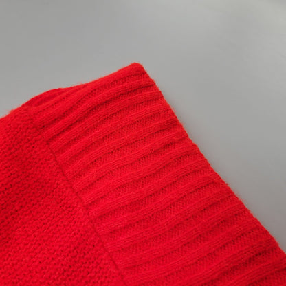 【中古品】【メンズ】 UNKNOWN KNIT CARDIGAN ニット カーディガン トップス アウター 146-250722-rk-09-izu サイズ：不明 カラー：レッド 万代Net店