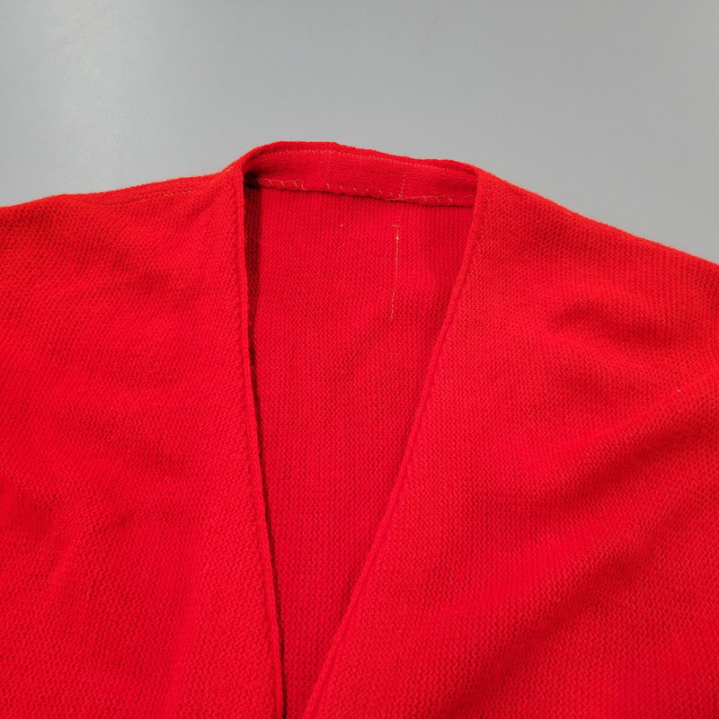 【中古品】【メンズ】 UNKNOWN KNIT CARDIGAN ニット カーディガン トップス アウター 146-250722-rk-09-izu サイズ：不明 カラー：レッド 万代Net店
