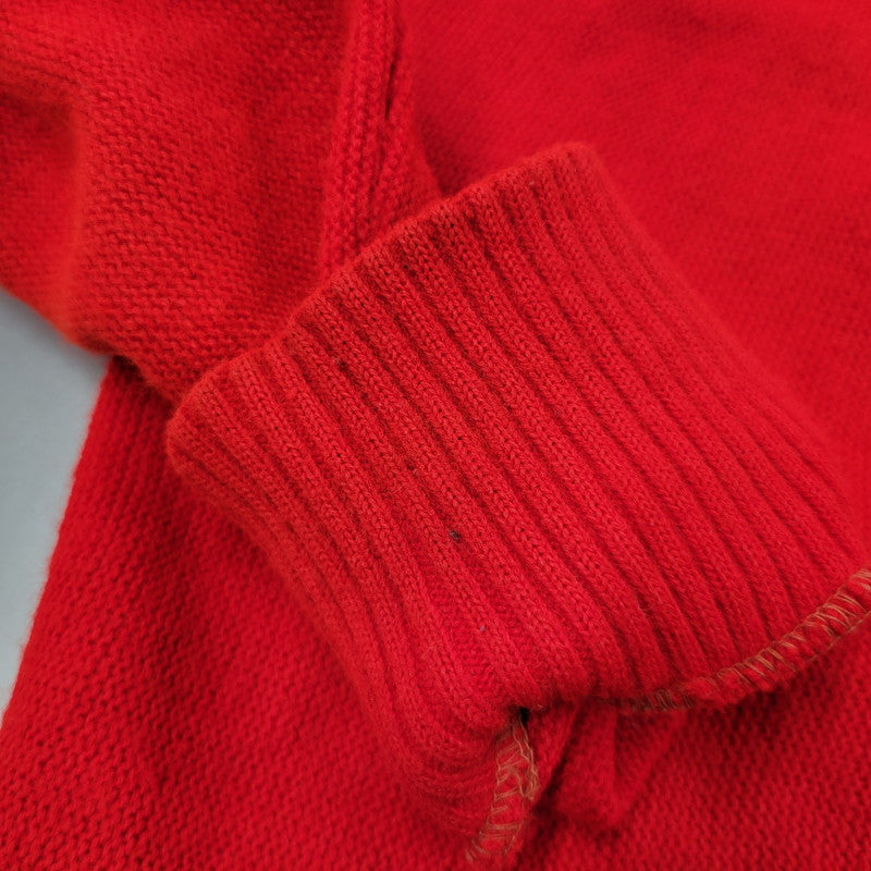 【中古品】【メンズ】 UNKNOWN KNIT CARDIGAN ニット カーディガン トップス アウター 146-250722-rk-09-izu サイズ：不明 カラー：レッド 万代Net店