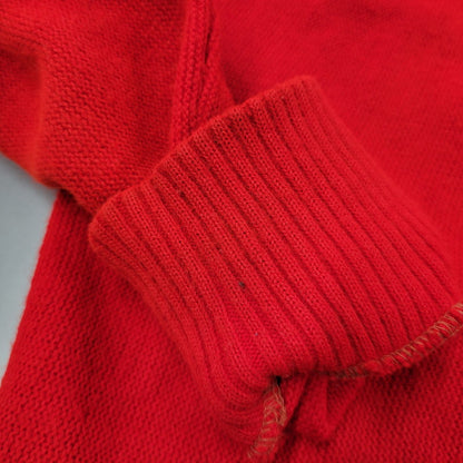 【中古品】【メンズ】 UNKNOWN KNIT CARDIGAN ニット カーディガン トップス アウター 146-250722-rk-09-izu サイズ：不明 カラー：レッド 万代Net店