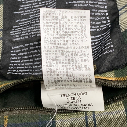 【中古品】【メンズ】 Barbour バーブァー MWX1014SG51 ブルガリア製 3ワラント 17AW WAX TRENCH COAT ワックストレンチコート アウター 長袖 144-250626-ma-05-izu サイズ：38 カラー：KHAKI 万代Net店
