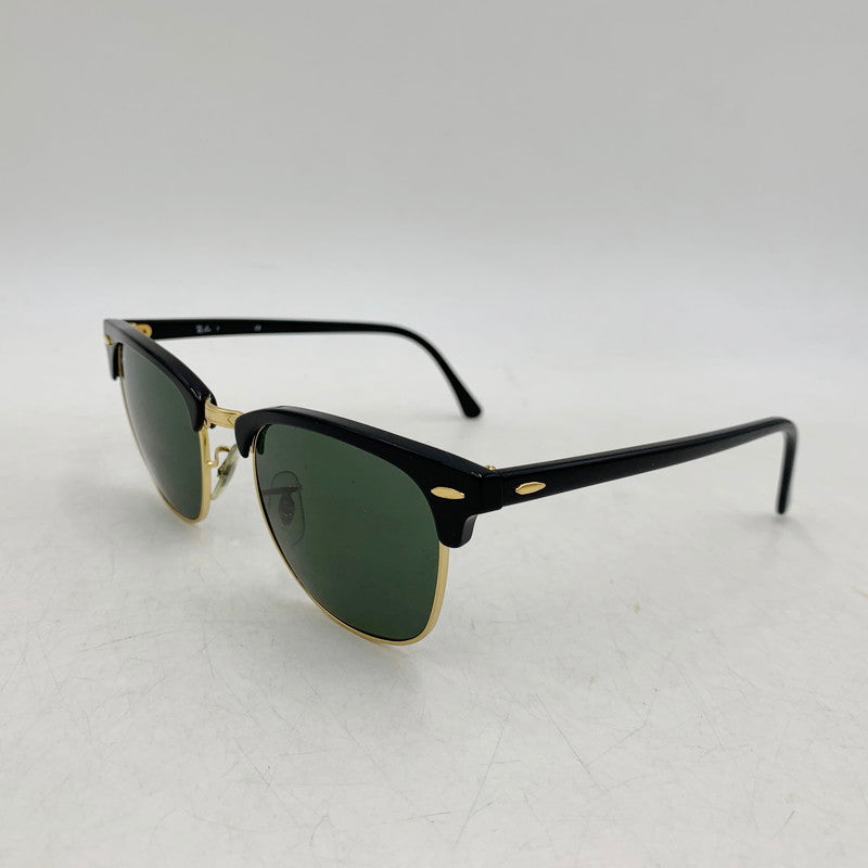 【中古品】【メンズ/レディース】 Ray-Ban レイバン CLUBMASTER SUNGLASSES RB3016 クラブマスター サングラス 203-250701-as-20-izu サイズ：51□21 カラー：ブラック×ゴールド×グリーン系 万代Net店