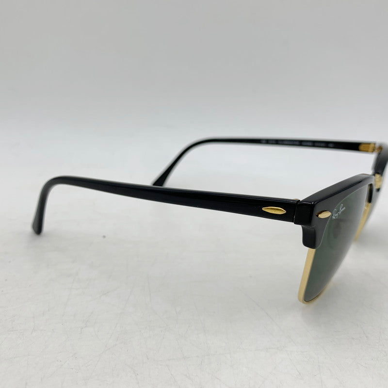 【中古品】【メンズ/レディース】 Ray-Ban レイバン CLUBMASTER SUNGLASSES RB3016 クラブマスター サングラス 203-250701-as-20-izu サイズ：51□21 カラー：ブラック×ゴールド×グリーン系 万代Net店
