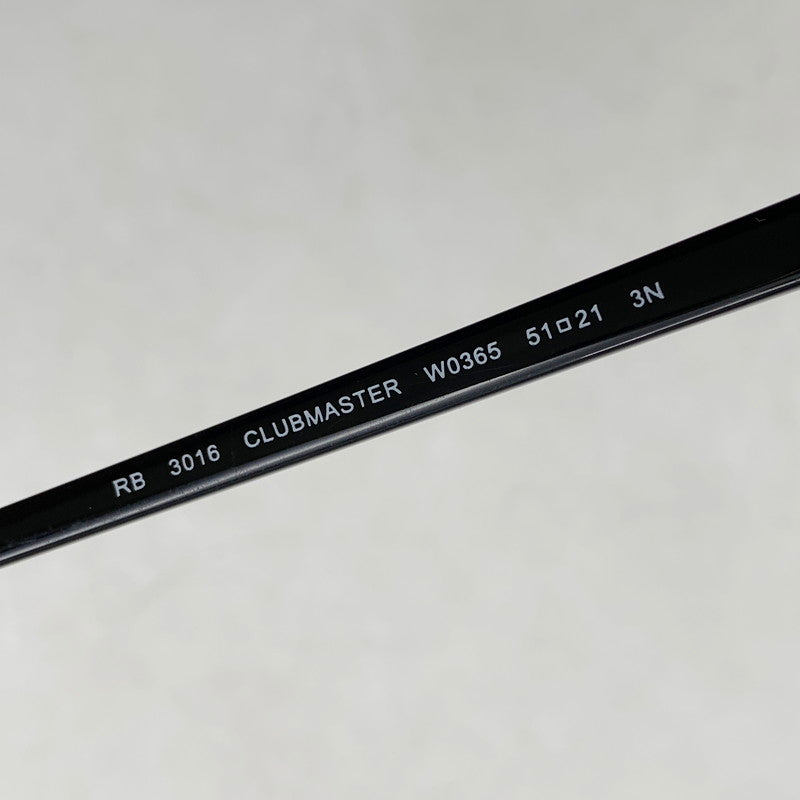 【中古品】【メンズ/レディース】 Ray-Ban レイバン CLUBMASTER SUNGLASSES RB3016 クラブマスター サングラス 203-250701-as-20-izu サイズ：51□21 カラー：ブラック×ゴールド×グリーン系 万代Net店