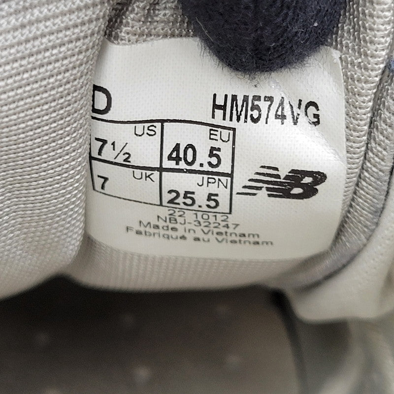 【現状渡し品】【メンズ/レディース】 NEW BALANCE ニューバランス 574 HM574VG スニーカー シューズ 靴 163-250630-as-27-izu サイズ：25.5cm カラー：グレー 万代Net店