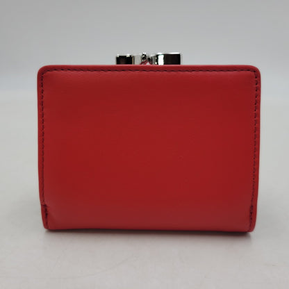 【中古美品】【レディース】 Vivienne Westwood ヴィヴィアンウエストウッド NAPPA LEATHER SMALL FRAME WALLET 5115002KW-L001L ナッパレザー スモールフレームウォレット 三つ折り財布 200-250628-as-04-izu カラー：レッド 万代Net店