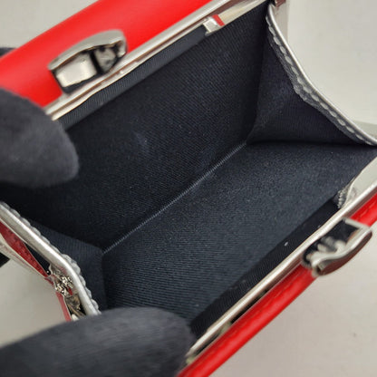 【中古美品】【レディース】 Vivienne Westwood ヴィヴィアンウエストウッド NAPPA LEATHER SMALL FRAME WALLET 5115002KW-L001L ナッパレザー スモールフレームウォレット 三つ折り財布 200-250628-as-04-izu カラー：レッド 万代Net店