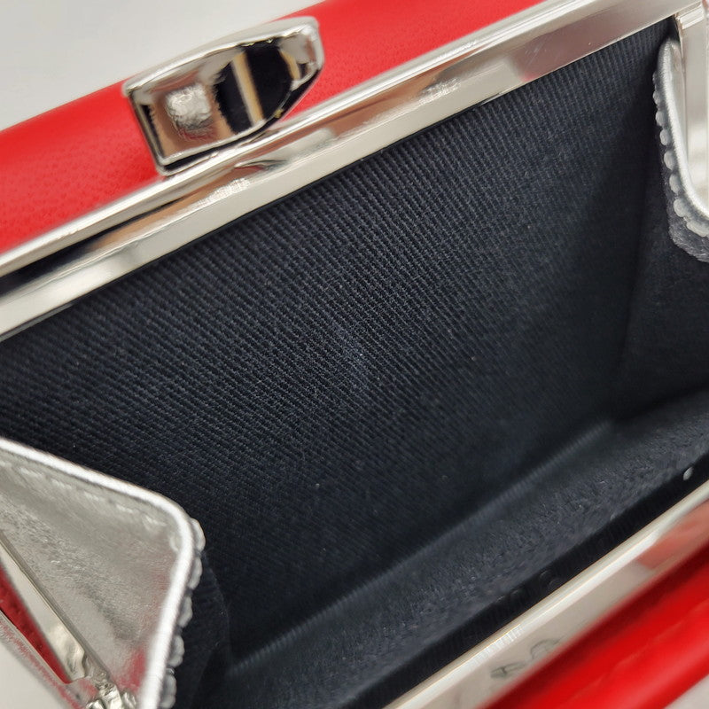 【中古美品】【レディース】 Vivienne Westwood ヴィヴィアンウエストウッド NAPPA LEATHER SMALL FRAME WALLET 5115002KW-L001L ナッパレザー スモールフレームウォレット 三つ折り財布 200-250628-as-04-izu カラー：レッド 万代Net店