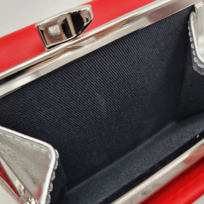 【中古美品】【レディース】 Vivienne Westwood ヴィヴィアンウエストウッド NAPPA LEATHER SMALL FRAME WALLET 5115002KW-L001L ナッパレザー スモールフレームウォレット 三つ折り財布 200-250628-as-04-izu カラー：レッド 万代Net店