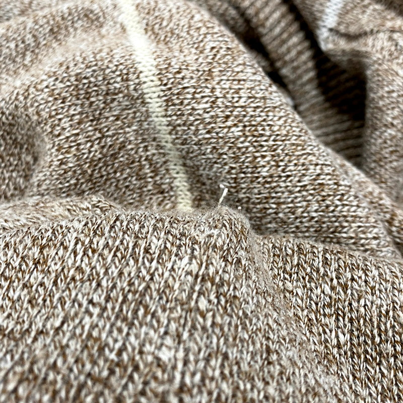 【中古品】【メンズ】 YVES SAINT LAURENT TRICOTS POUR HOMME イブサンローラン トリコ プールオム V NECK KNIT SWEATER Vネック ニット セーター 長袖 トップス 141-250630-as-04-izu サイズ：XL カラー：ブラウン系 万代Net店