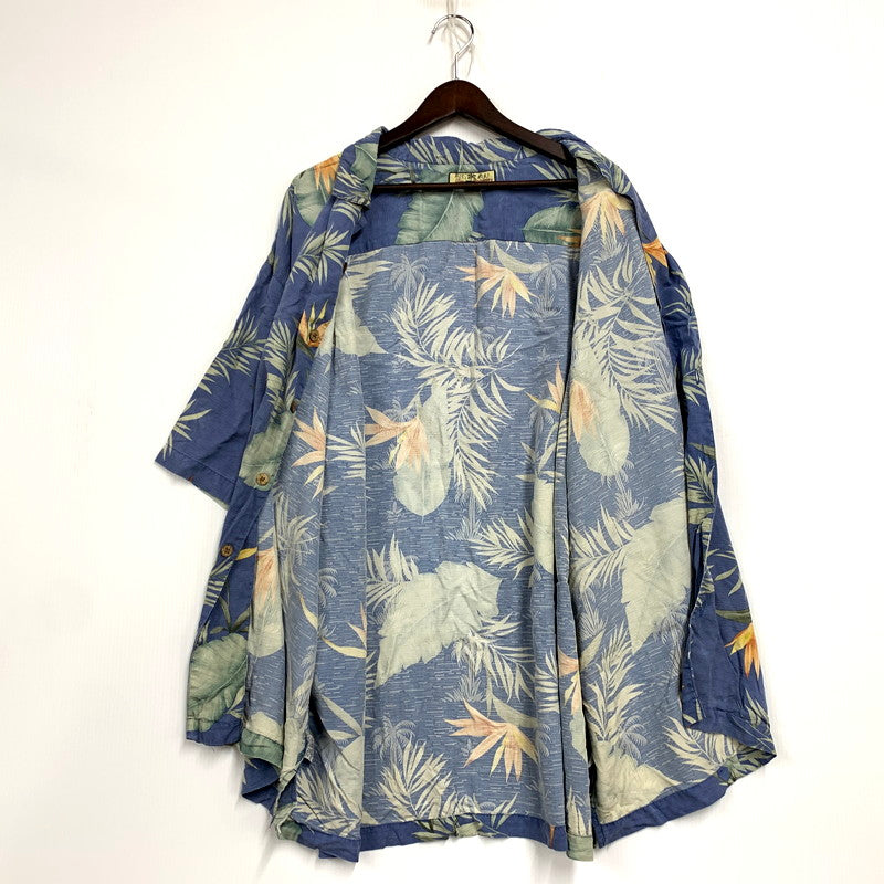 【中古品】【メンズ】 TOMMY BAHAMA トミーバハマ SS SILK ALOHA SHIRT ショートスリーブ シルク アロハシャツ 半袖 トップス 146-250627-as-27-izu サイズ：XXL カラー：ブルー系 万代Net店