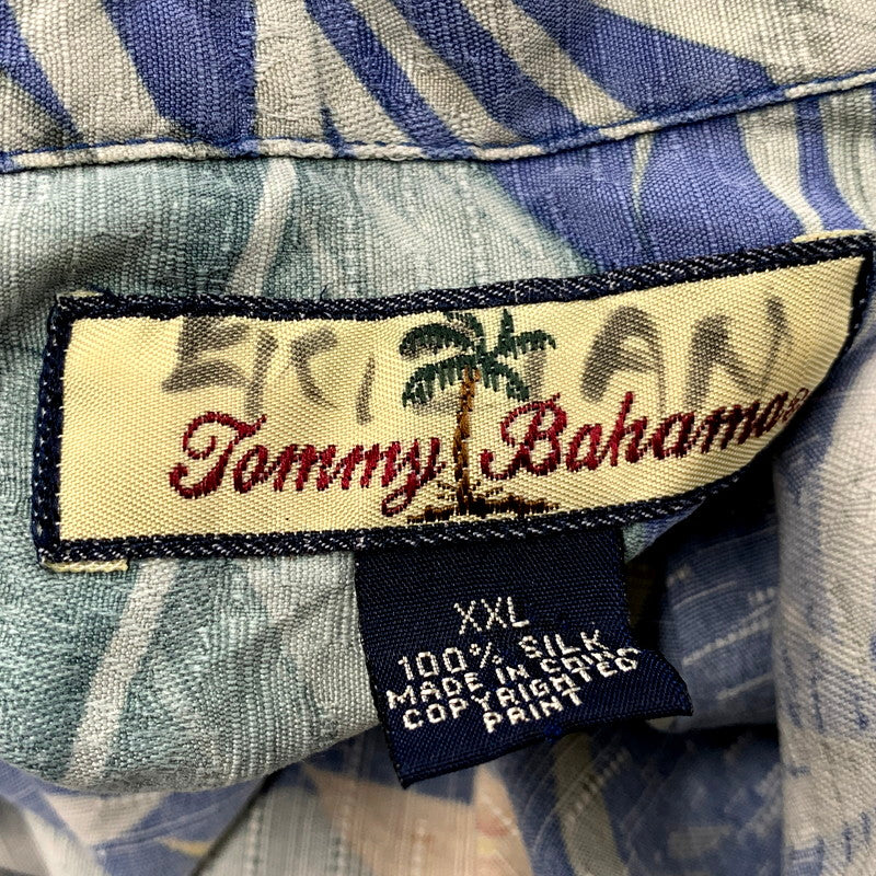 【中古品】【メンズ】 TOMMY BAHAMA トミーバハマ SS SILK ALOHA SHIRT ショートスリーブ シルク アロハシャツ 半袖 トップス 146-250627-as-27-izu サイズ：XXL カラー：ブルー系 万代Net店
