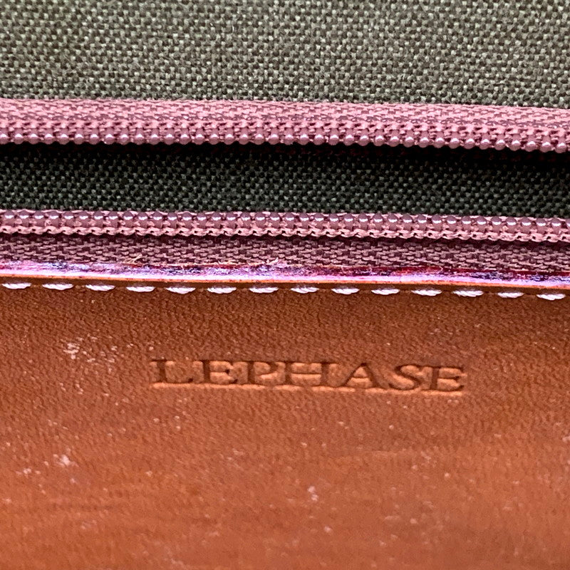 【現状渡し品】【メンズ】 LEPHASE レファーゼ LEATHER BUSINESS BAG レザー ビジネスバッグ カバン 鞄 188-250627-as-26-izu カラー：ブラウン系 万代Net店