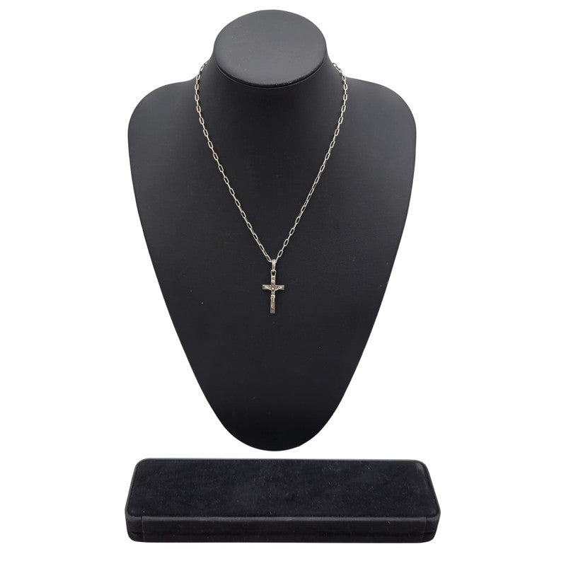 【中古品】【メンズ/レディース】 JAM HOME MADE ジャムホームメイド ROSARY CROSS NECKLACE ロザリオ クロス ネックレス アクセサリー 192-250628-as-06-izu カラー：シルバー 万代Net店