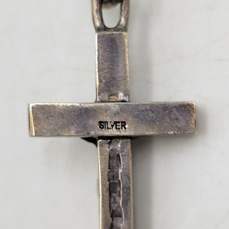 【中古品】【メンズ/レディース】 JAM HOME MADE ジャムホームメイド ROSARY CROSS NECKLACE ロザリオ クロス ネックレス アクセサリー 192-250628-as-06-izu カラー：シルバー 万代Net店