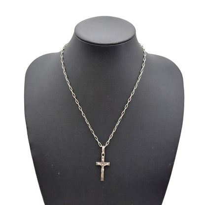 【中古品】【メンズ/レディース】 JAM HOME MADE ジャムホームメイド ROSARY CROSS NECKLACE ロザリオ クロス ネックレス アクセサリー 192-250628-as-06-izu カラー：シルバー 万代Net店