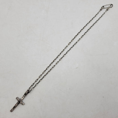 【中古品】【メンズ/レディース】 JAM HOME MADE ジャムホームメイド ROSARY CROSS NECKLACE ロザリオ クロス ネックレス アクセサリー 192-250628-as-06-izu カラー：シルバー 万代Net店
