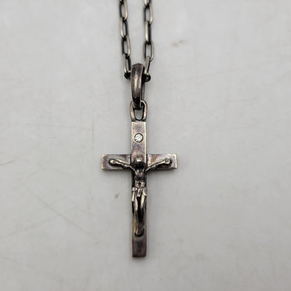 【中古品】【メンズ/レディース】 JAM HOME MADE ジャムホームメイド ROSARY CROSS NECKLACE ロザリオ クロス ネックレス アクセサリー 192-250628-as-06-izu カラー：シルバー 万代Net店