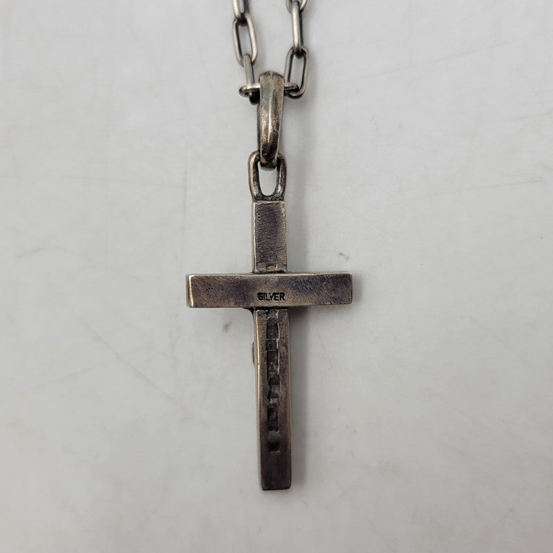 【中古品】【メンズ/レディース】 JAM HOME MADE ジャムホームメイド ROSARY CROSS NECKLACE ロザリオ クロス ネックレス アクセサリー 192-250628-as-06-izu カラー：シルバー 万代Net店