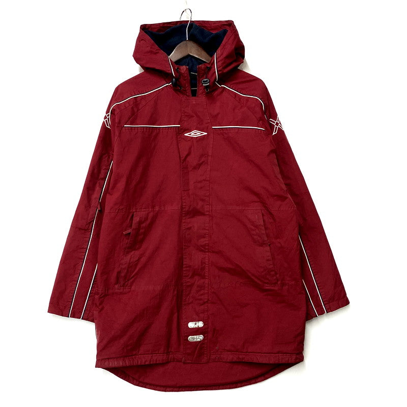 【現状渡し品】【メンズ】 UMBRO アンブロ FLEECE LINER HOODIE JACKET フリースライナー フーディー ジャケット アウター 146-250630-as-05-izu サイズ：L カラー：レッド 万代Net店