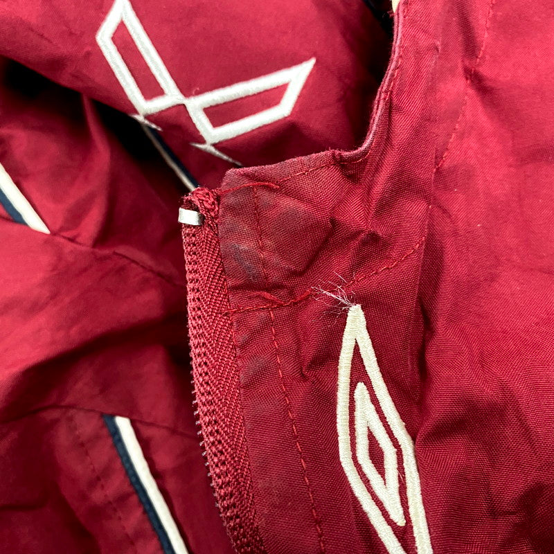 【現状渡し品】【メンズ】 UMBRO アンブロ FLEECE LINER HOODIE JACKET フリースライナー フーディー ジャケット アウター 146-250630-as-05-izu サイズ：L カラー：レッド 万代Net店