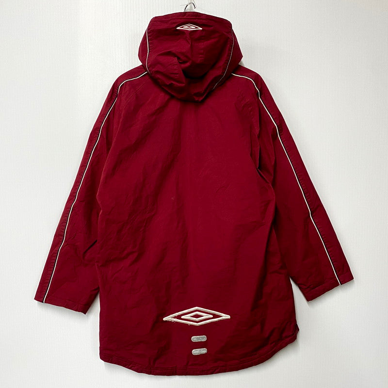 【現状渡し品】【メンズ】 UMBRO アンブロ FLEECE LINER HOODIE JACKET フリースライナー フーディー ジャケット アウター 146-250630-as-05-izu サイズ：L カラー：レッド 万代Net店
