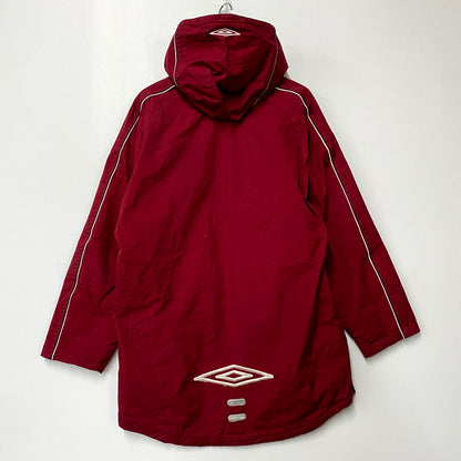 【現状渡し品】【メンズ】 UMBRO アンブロ FLEECE LINER HOODIE JACKET フリースライナー フーディー ジャケット アウター 146-250630-as-05-izu サイズ：L カラー：レッド 万代Net店