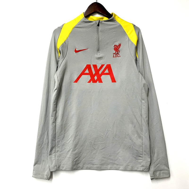 【中古品】【メンズ】 NIKE ナイキ FQ2624-078 LIVERPOOL FC DRI-FIT DRILL TOP リバプールFC ドライフィット ドリルトップ トップス 長袖 148-250630-ma-13-izu サイズ：M カラー：グレー 万代Net店