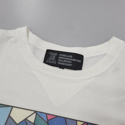 【中古品】【メンズ】 ANREALAGE アンリアレイジ PATCHWORK PRIZM SS T-SHIRT ショートスリーブ Tシャツ 半袖 トップス 140-250630-as-07-izu サイズ：48 カラー：ホワイト 万代Net店