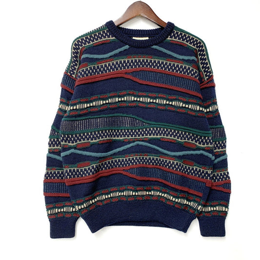 【中古品】【メンズ】 TOORALLIE トゥーラリー MULTI KNIT SWEATER マルチ ニット セーター オーストラリア製 長袖 トップス 146-250701-as-30-izu サイズ：XS カラー：マルチカラー 万代Net店