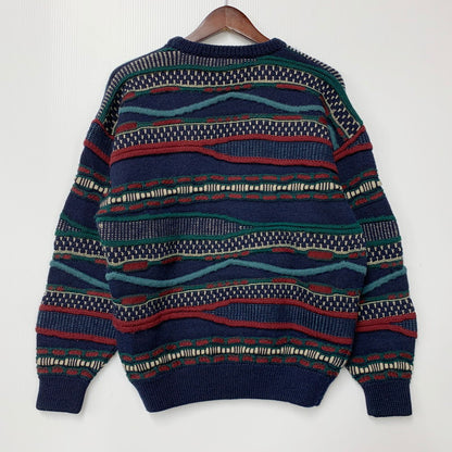 【中古品】【メンズ】 TOORALLIE トゥーラリー MULTI KNIT SWEATER マルチ ニット セーター オーストラリア製 長袖 トップス 146-250701-as-30-izu サイズ：XS カラー：マルチカラー 万代Net店