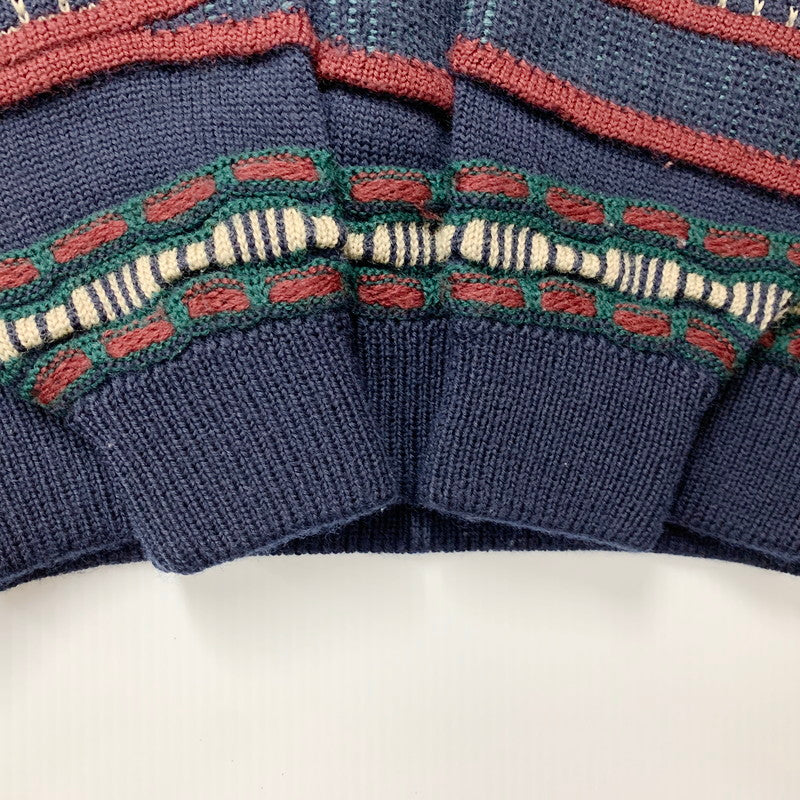【中古品】【メンズ】 TOORALLIE トゥーラリー MULTI KNIT SWEATER マルチ ニット セーター オーストラリア製 長袖 トップス 146-250701-as-30-izu サイズ：XS カラー：マルチカラー 万代Net店