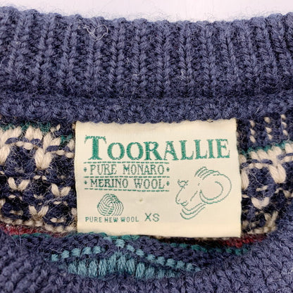 【中古品】【メンズ】 TOORALLIE トゥーラリー MULTI KNIT SWEATER マルチ ニット セーター オーストラリア製 長袖 トップス 146-250701-as-30-izu サイズ：XS カラー：マルチカラー 万代Net店