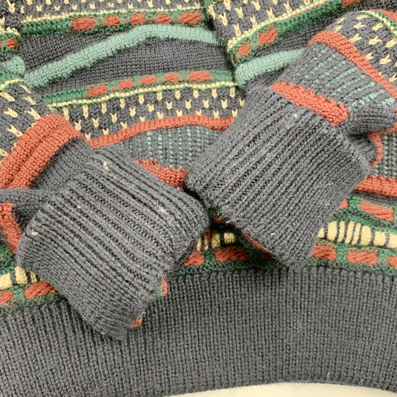 【中古品】【メンズ】 TOORALLIE トゥーラリー MULTI KNIT SWEATER マルチ ニット セーター オーストラリア製 長袖 トップス 146-250701-as-30-izu サイズ：XS カラー：マルチカラー 万代Net店