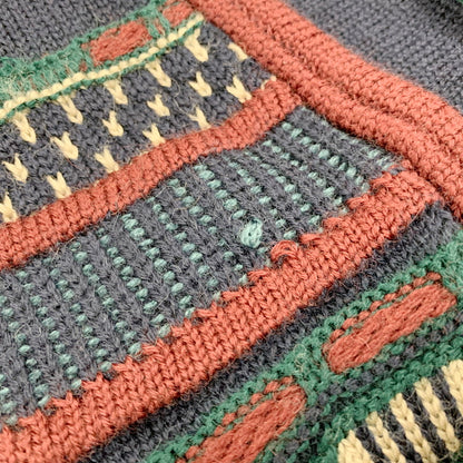 【中古品】【メンズ】 TOORALLIE トゥーラリー MULTI KNIT SWEATER マルチ ニット セーター オーストラリア製 長袖 トップス 146-250701-as-30-izu サイズ：XS カラー：マルチカラー 万代Net店