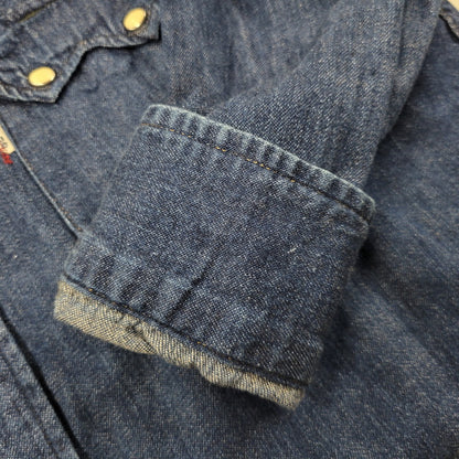 【中古品】【メンズ】 BLUE BLUE ブルーブルー LS DENIM SHIRT ロングスリーブ デニムシャツ 長袖 トップス 145-250630-as-06-izu サイズ：3 カラー：インディゴ 万代Net店