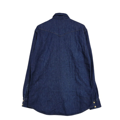 【中古品】【メンズ】 BLUE BLUE ブルーブルー LS DENIM SHIRT ロングスリーブ デニムシャツ 長袖 トップス 145-250630-as-06-izu サイズ：3 カラー：インディゴ 万代Net店