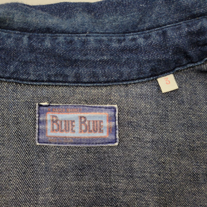 【中古品】【メンズ】 BLUE BLUE ブルーブルー LS DENIM SHIRT ロングスリーブ デニムシャツ 長袖 トップス 145-250630-as-06-izu サイズ：3 カラー：インディゴ 万代Net店