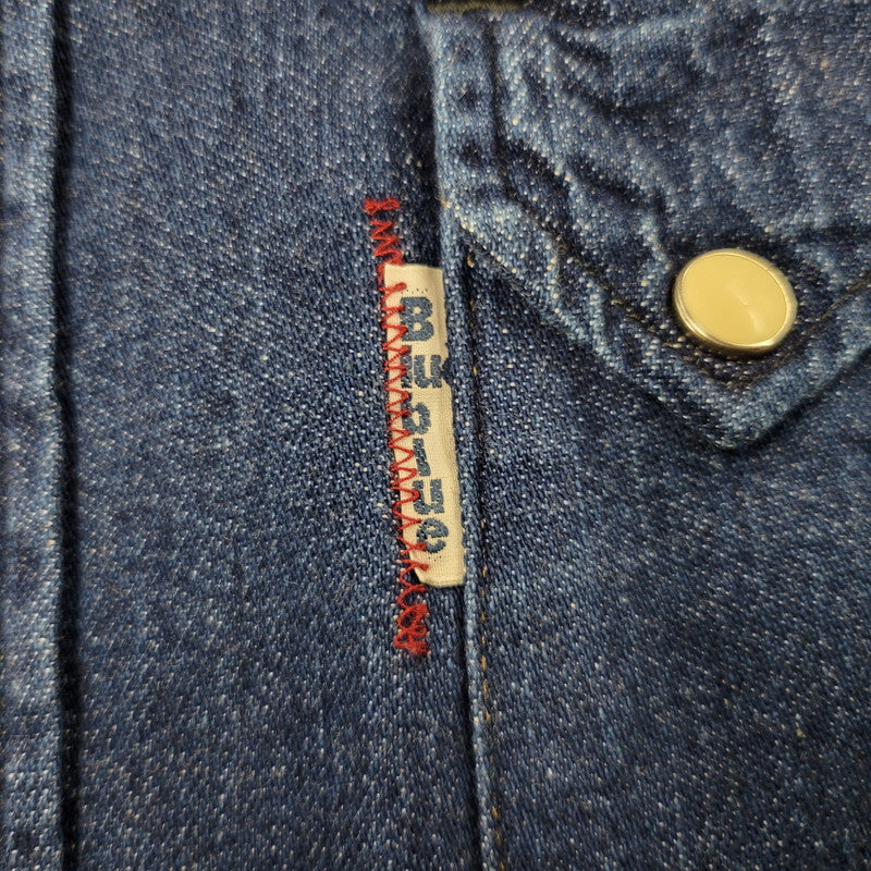 【中古品】【メンズ】 BLUE BLUE ブルーブルー LS DENIM SHIRT ロングスリーブ デニムシャツ 長袖 トップス 145-250630-as-06-izu サイズ：3 カラー：インディゴ 万代Net店