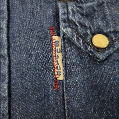【中古品】【メンズ】 BLUE BLUE ブルーブルー LS DENIM SHIRT ロングスリーブ デニムシャツ 長袖 トップス 145-250630-as-06-izu サイズ：3 カラー：インディゴ 万代Net店