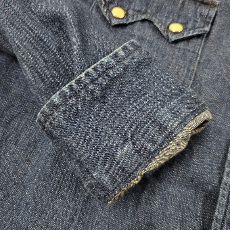 【中古品】【メンズ】 BLUE BLUE ブルーブルー LS DENIM SHIRT ロングスリーブ デニムシャツ 長袖 トップス 145-250630-as-06-izu サイズ：3 カラー：インディゴ 万代Net店