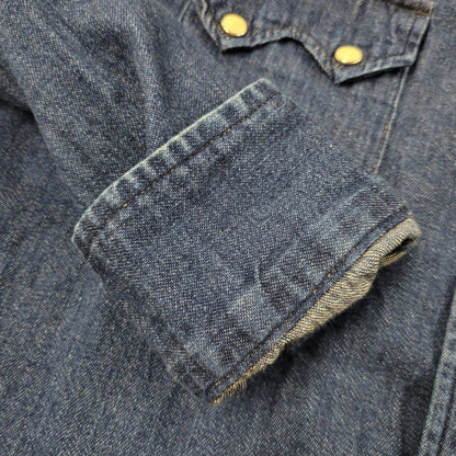 【中古品】【メンズ】 BLUE BLUE ブルーブルー LS DENIM SHIRT ロングスリーブ デニムシャツ 長袖 トップス 145-250630-as-06-izu サイズ：3 カラー：インディゴ 万代Net店